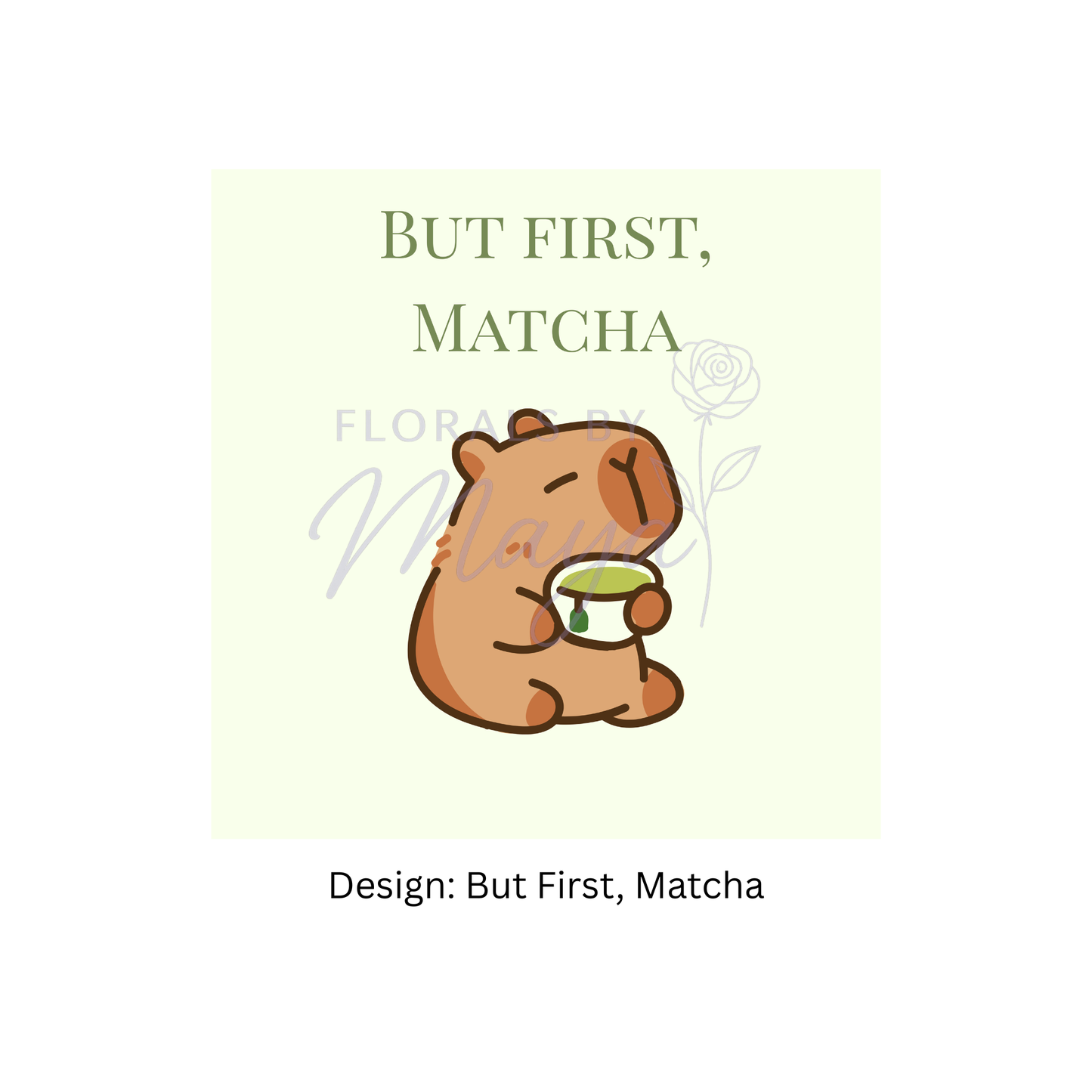 But first, Matcha