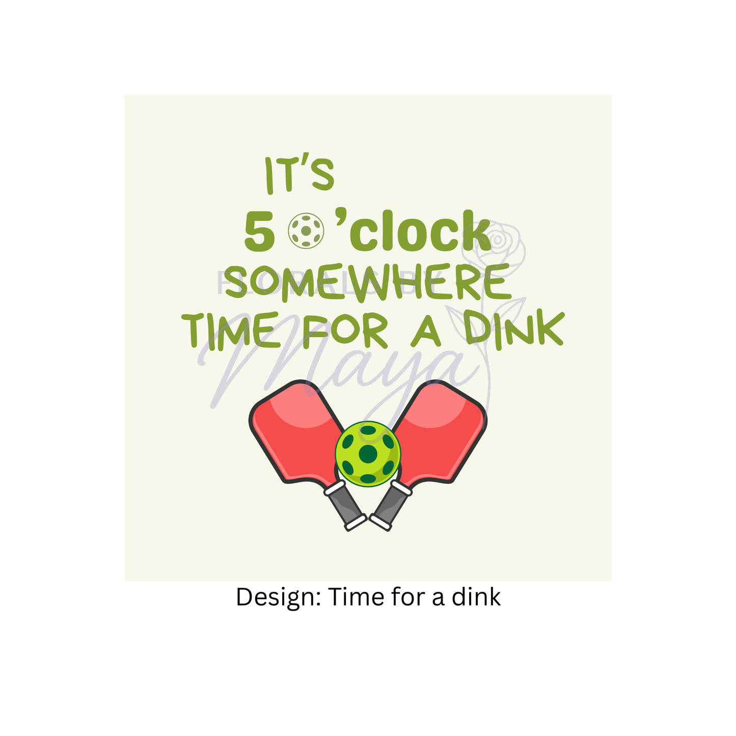 Time for a dink